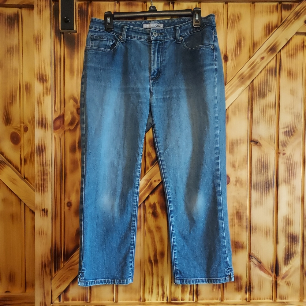 Chico Platinum women's Blue jean Capri Size 1